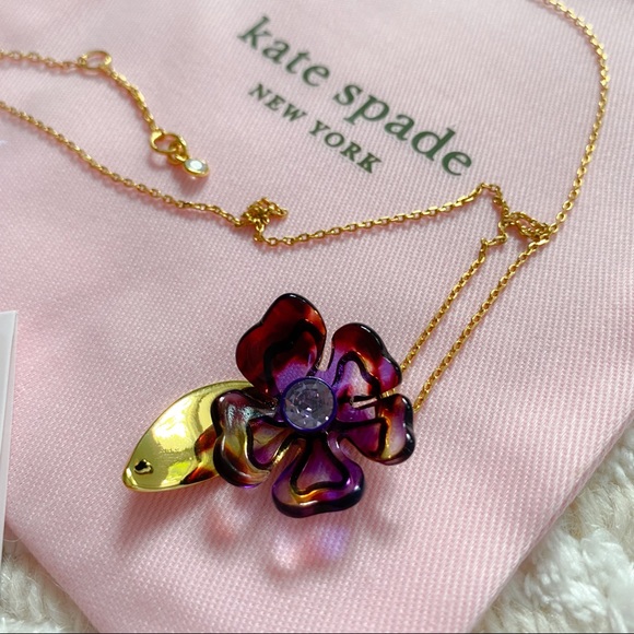 NWT Kate Spade Petal Pushers flower necklace - Picture 11 of 14